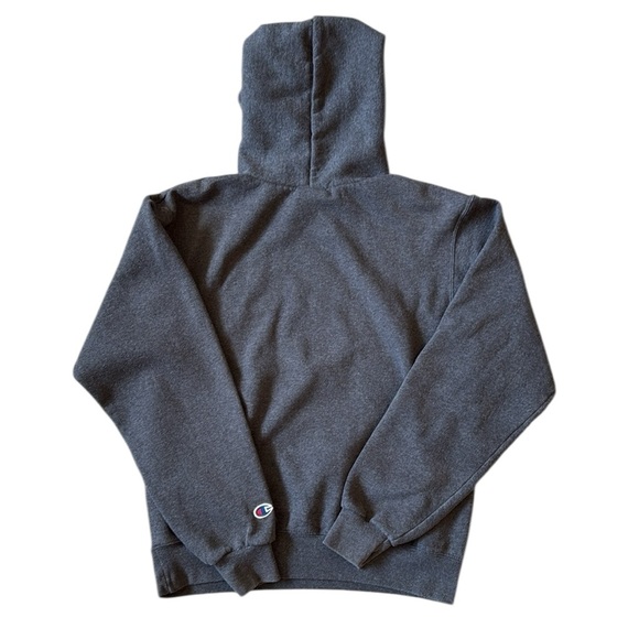 Champion Rutgers Hoodie Pullover Small Eco Fleece Cotton/Poly Gray & Scarlet Red - Picture 9 of 9